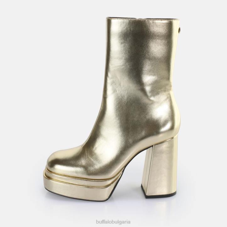 вегански ботуши с цип до средата на глезена DRV534 злато Buffalo |ботуши вегански ботуши с цип до средата на глезена DRV534 злато Buffalo |ботуши
