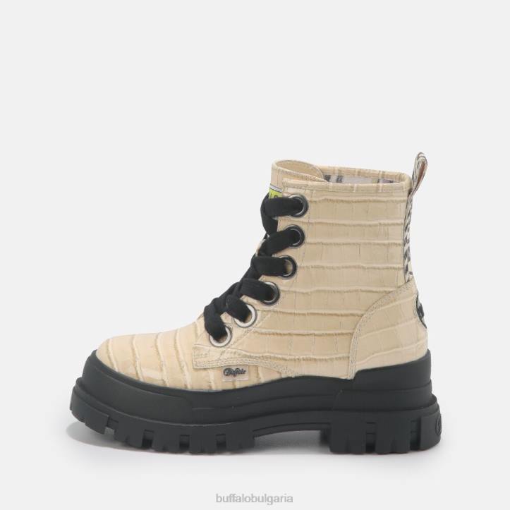 aspha lace up hi bootie flat vegan DRV371 сметана Buffalo |ботуши aspha lace up hi bootie flat vegan DRV371 сметана Buffalo |ботуши