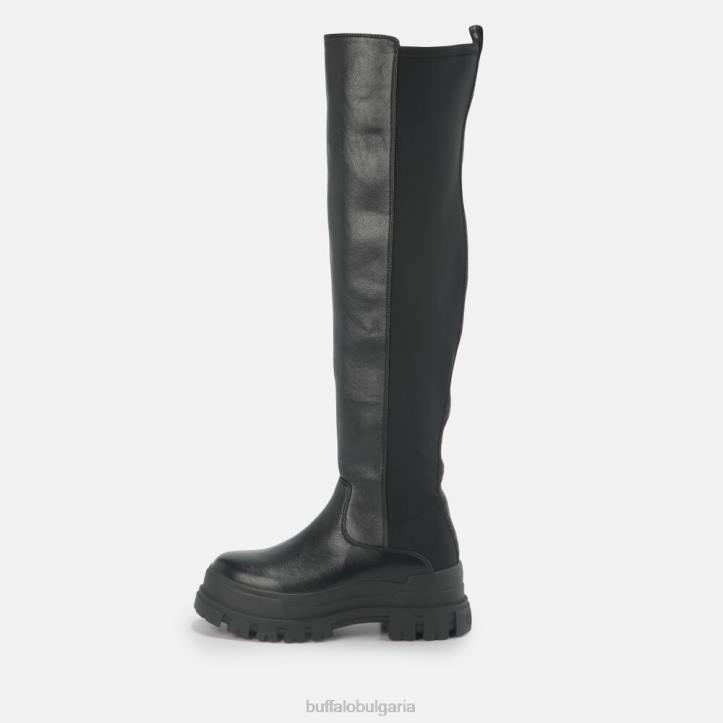 aspha over boot flat vegan DRV369 черен Buffalo |ботуши aspha over boot flat vegan DRV369 черен Buffalo |ботуши