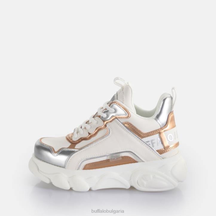 cld чай треньор ниско веган DRV77 бяло/сребро/злато Buffalo |маратонки cld чай треньор ниско веган DRV77 бяло/сребро/злато Buffalo |маратонки