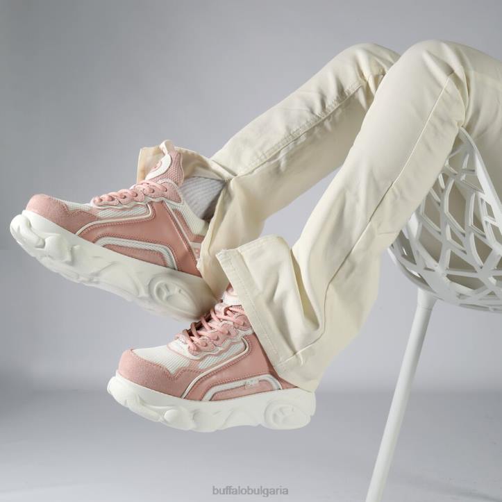 cld чай треньор ниско веган DRV78 розово/бяло Buffalo |маратонки cld чай треньор ниско веган DRV78 розово/бяло Buffalo |маратонки