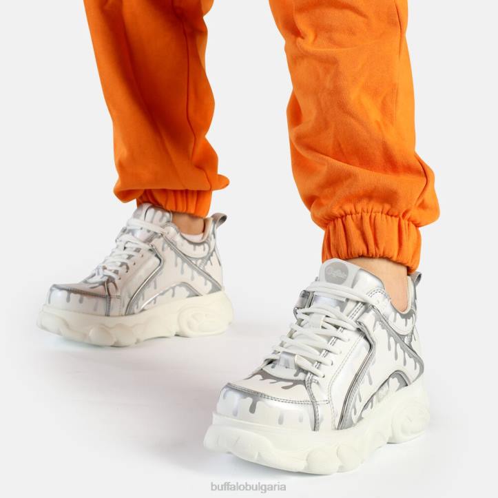 cld corin маратонки ниско веган DRV757 бяло/сребристо Buffalo |маратонки cld corin маратонки ниско веган DRV757 бяло/сребристо Buffalo |маратонки