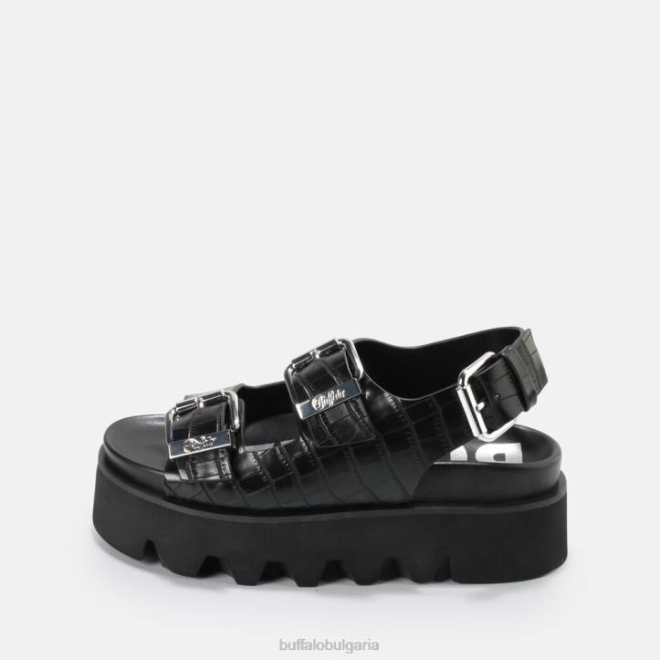 вегански сандали на пери на платформа DRV850 черен Buffalo |сандали вегански сандали на пери на платформа DRV850 черен Buffalo |сандали