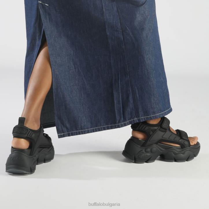 binary track платформа сандал веган DRV80 черен Buffalo |сандали binary track платформа сандал веган DRV80 черен Buffalo |сандали